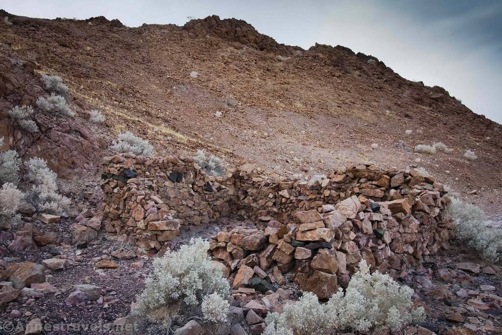 Saratoga Spring Health Spa Ruins Rock walls and ruins of a health spa at Saratoga Spring, Death Valley National Park, California
