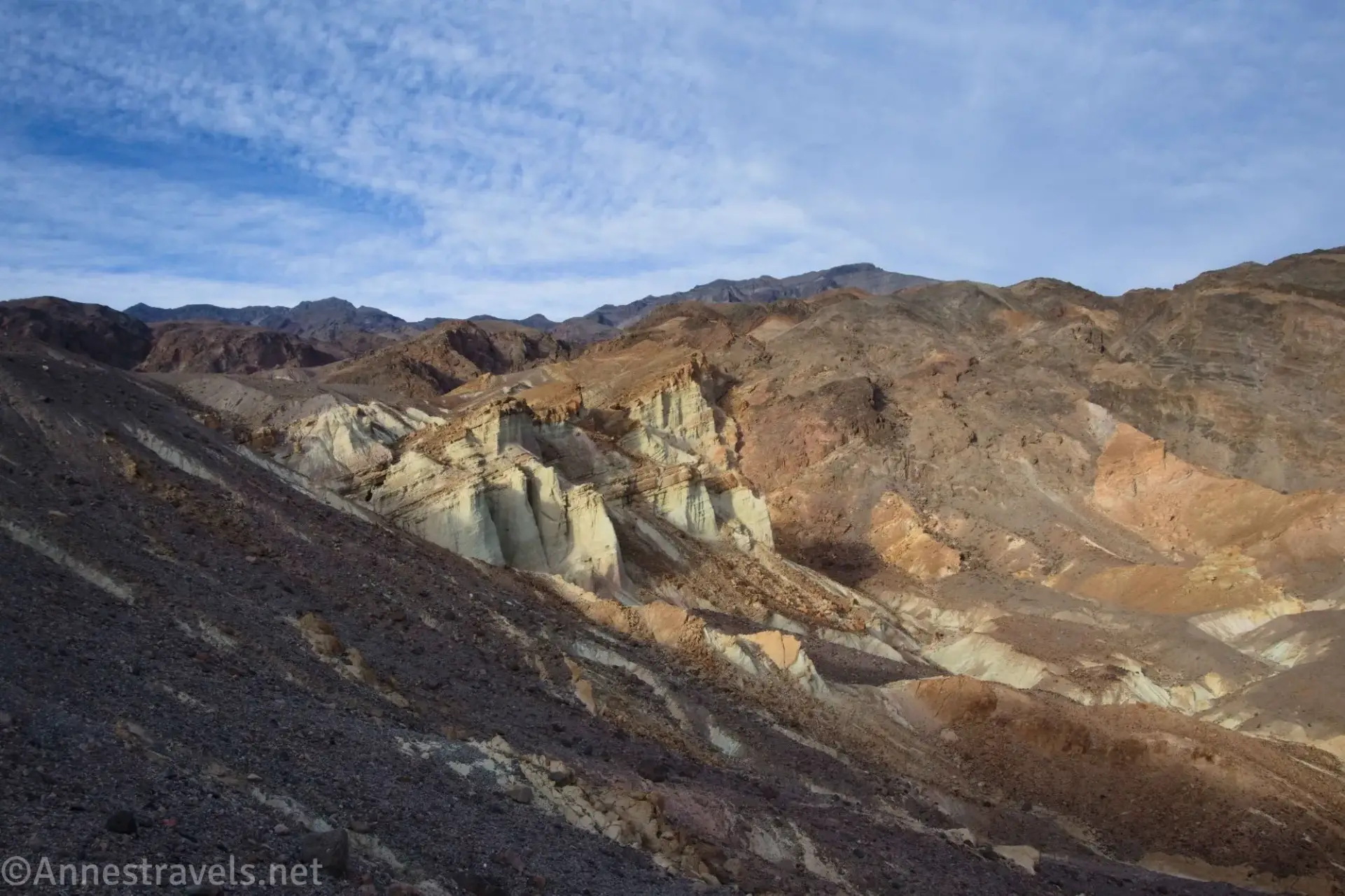 Bryce Fork from the Ridgeline Colorful badlands in a rugged desert mountain range