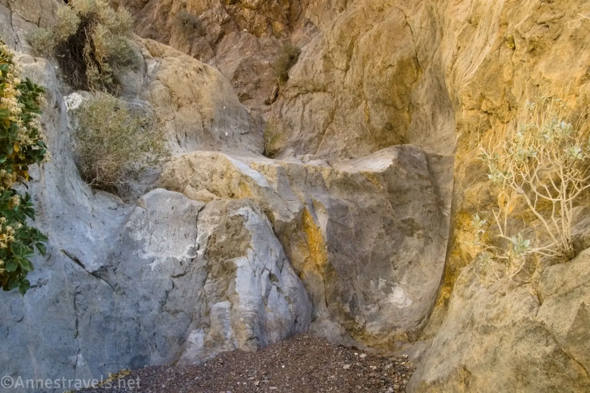 A Small Dryfall Small dryfalls in a rock cliff face