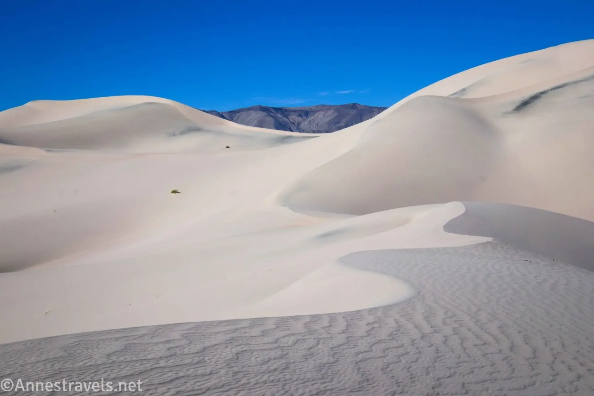 Panamint Dunes Swirls and ripples in sand dunes