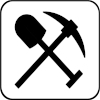 Mine Trail Feature Icon / Trail Hazard Icon