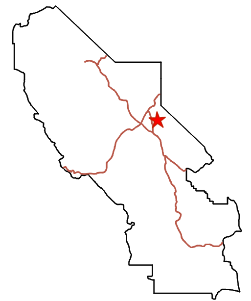 Location of the Keane Wonder Trailhead in Death Valley National Park, California