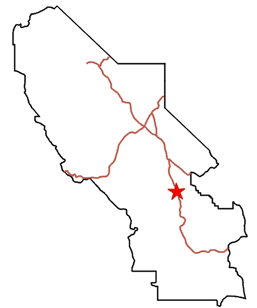 Map Death Valley - Devils Golf Course, Natural Bridge, Badwater Basin, Etc.