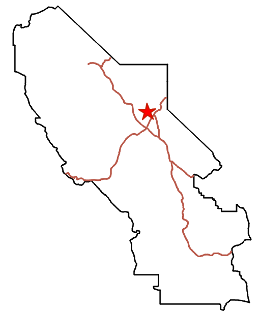 Map Death Valley - Hell's Gate, Death Valley Buttes, Daylight Pass Road, Etc.