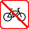 Bicycles Not Permitted Icon