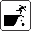 Cliff Edge Hazard Icon