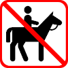 No Horses Permitted Icon