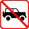 Jeeps Not Permitted Icon