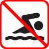 Swimming Not Permitted Icon