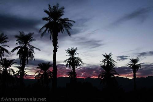 Sunset in Furnace Creek, Death Valley National Park, California