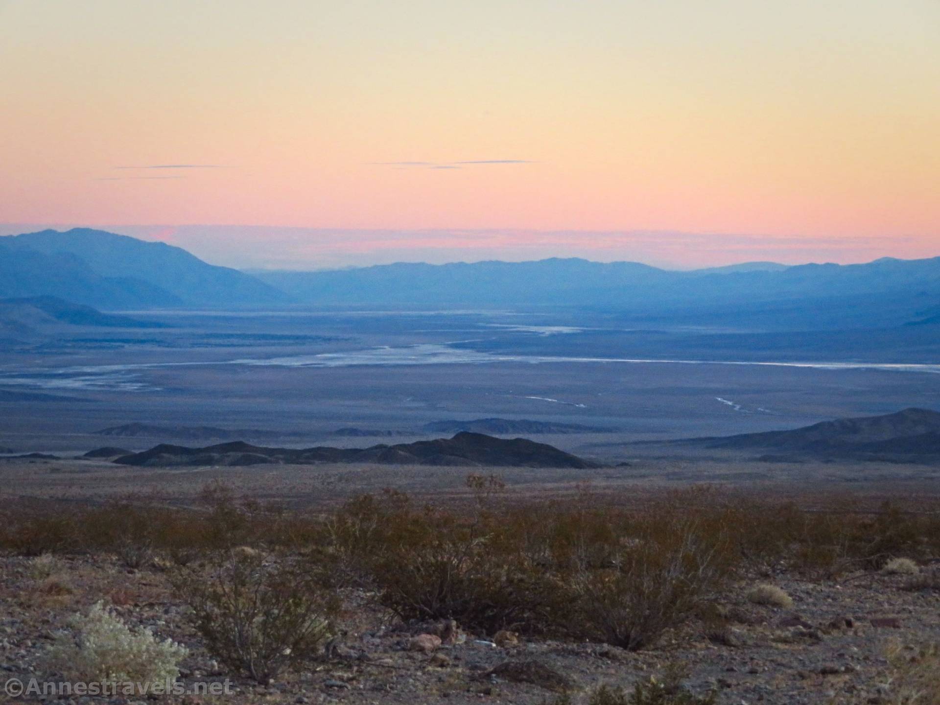 Sunset above the Beatty Cutoff Road, Death Valley National Park, California