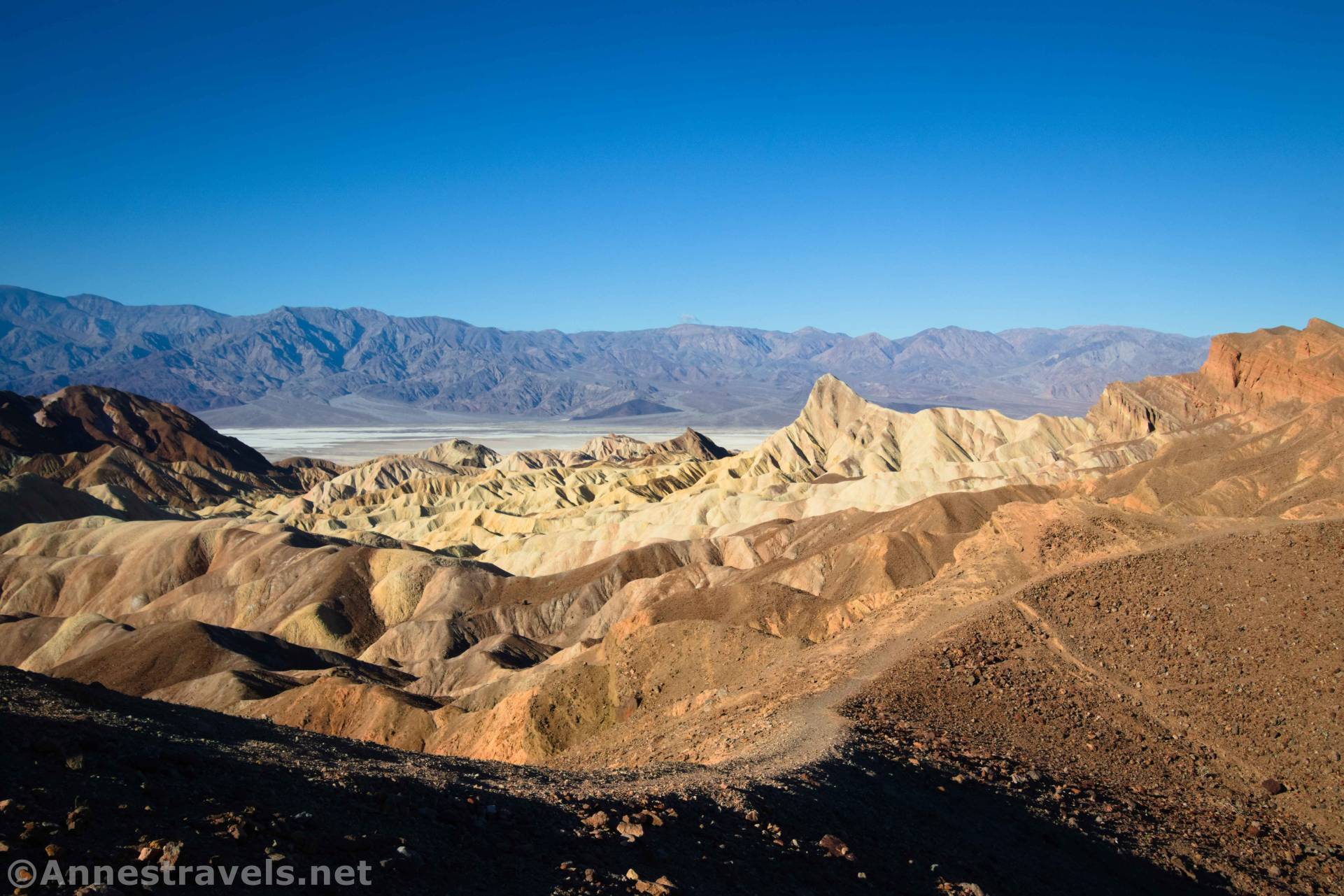 Atop the Red Cathedral Canyon Crest, Death Valley National Park, California
