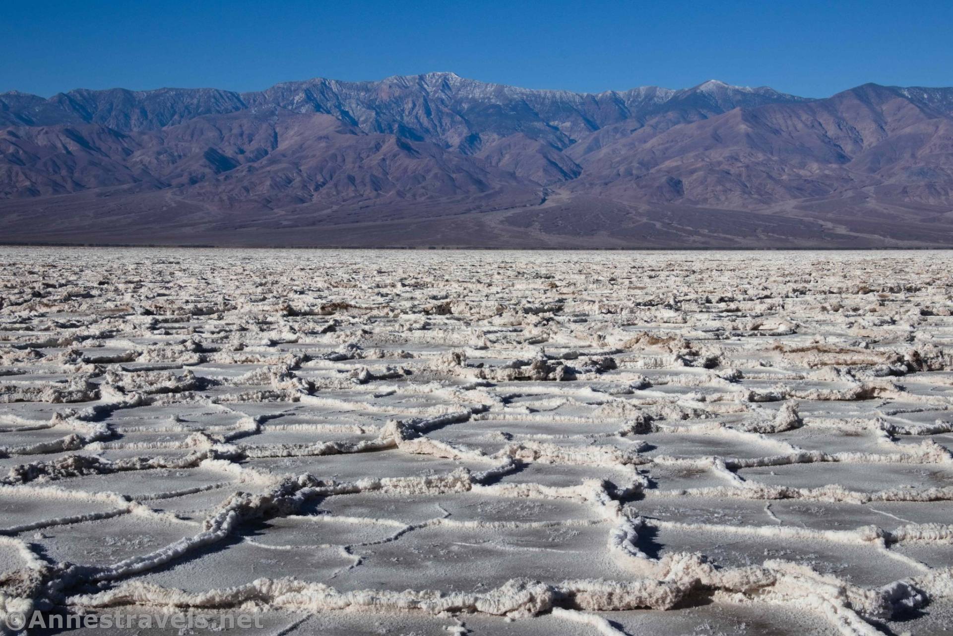 The Panamint Mountains over Badwater Flats, Death Valley National Park, California
