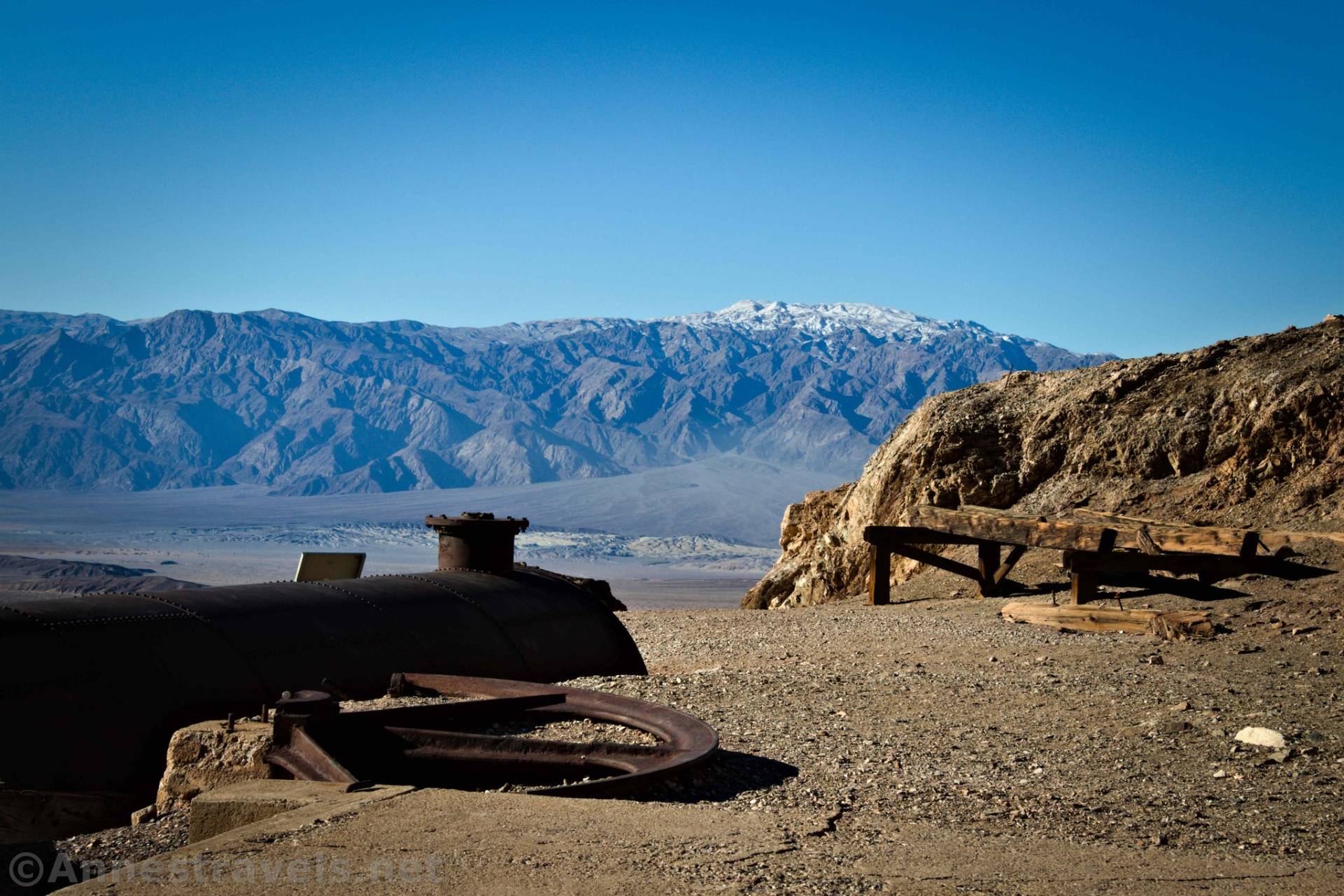 High Sierras from the Keane Wonder Mill, Death Valley National Park, California