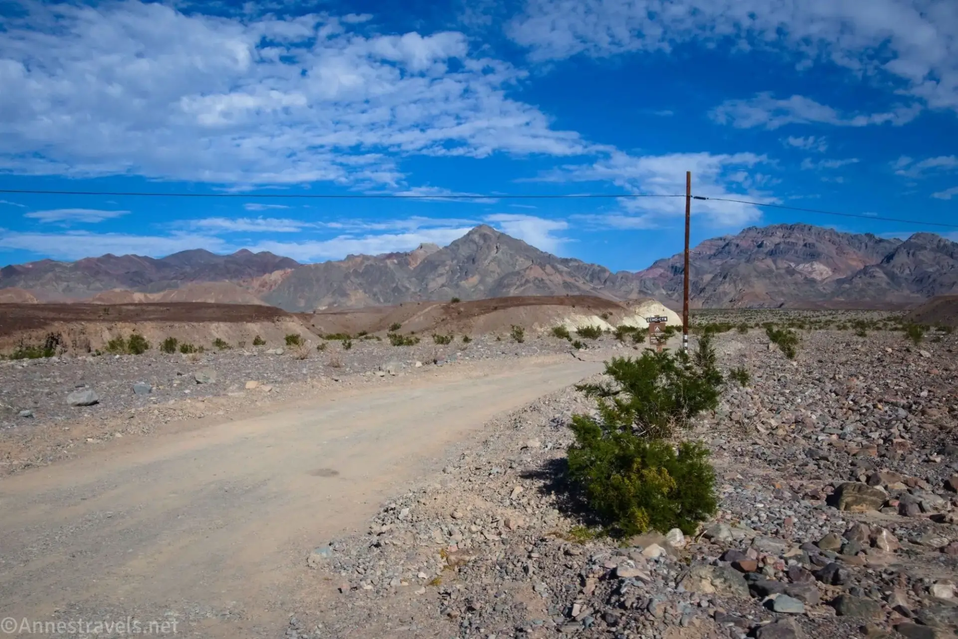 Beginning of the Echo Canyon Road, Death Valley National Park, California