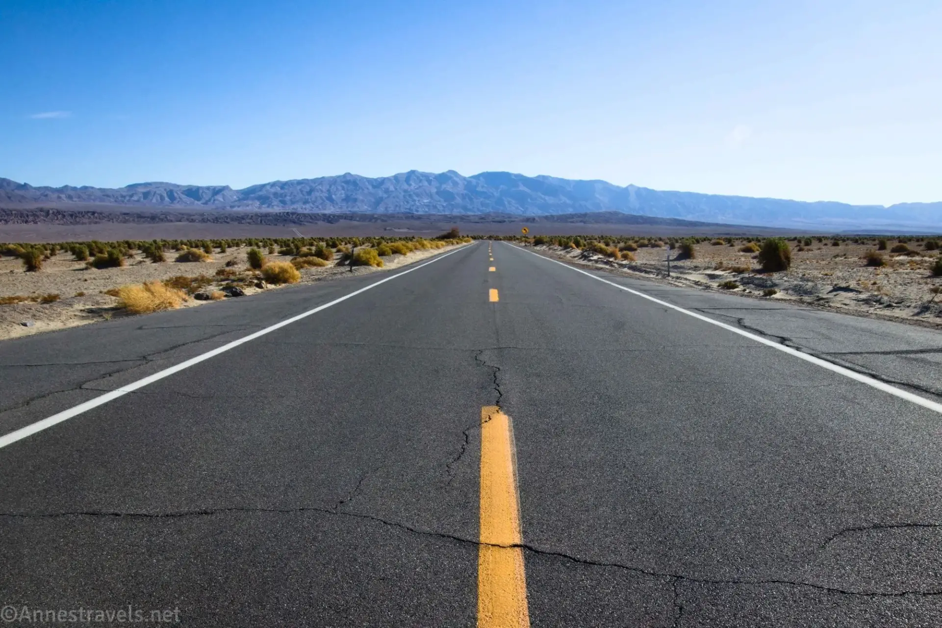 CA-190 near Devils Cornfield, Death Valley National Park, California