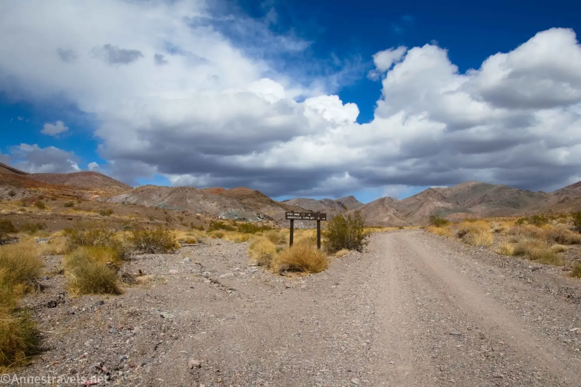 Sign along the Echo Canyon Road, Death Valley National Park, California