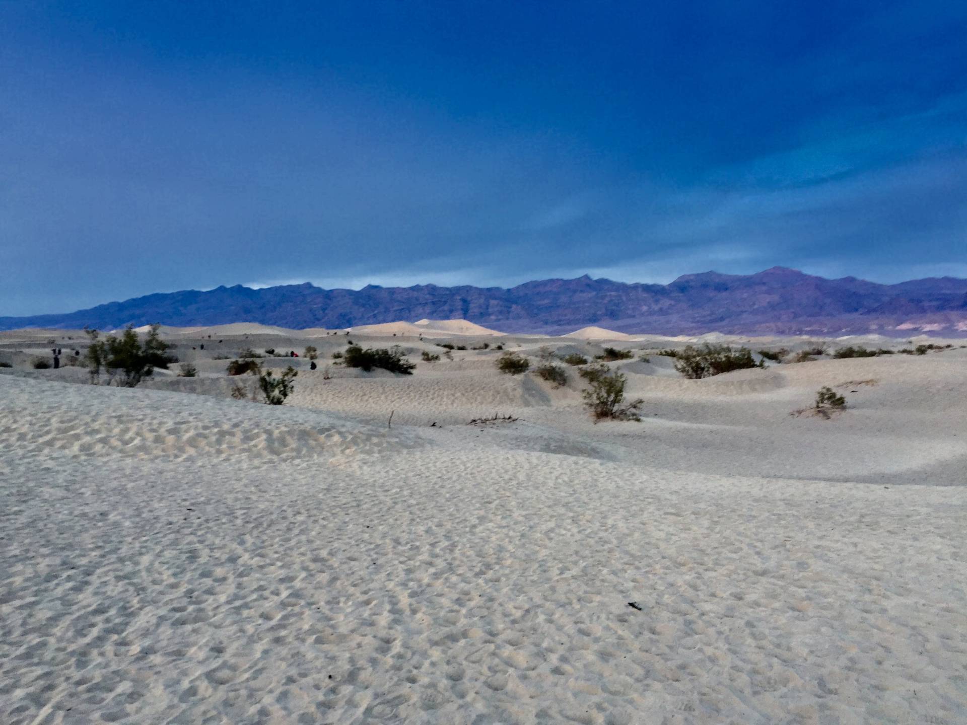 Views across the Mesquite Sand Dunes, Death Valley National Park, California