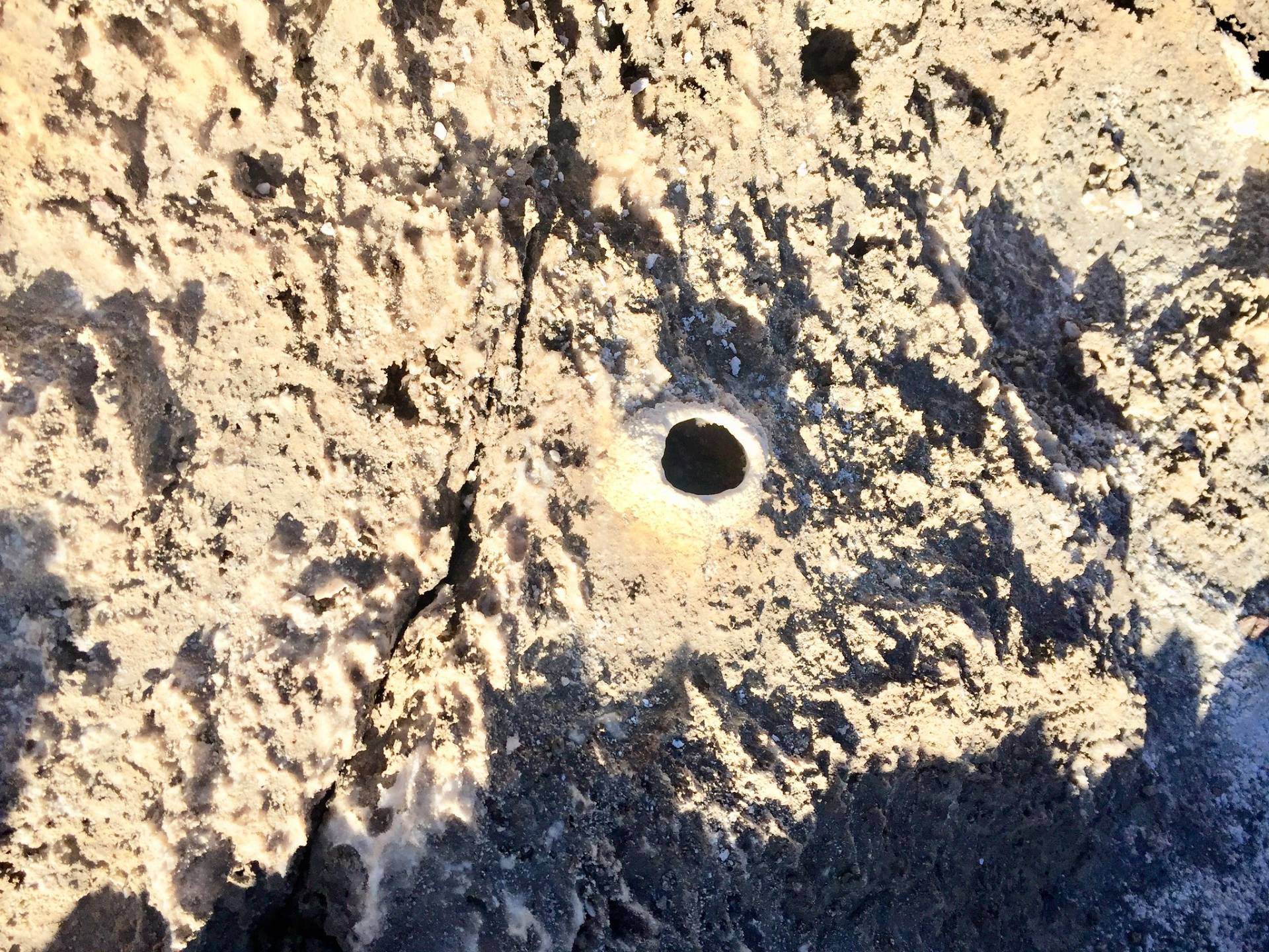 Salt formation at Devils Golf Course, Death Valley National Park, California