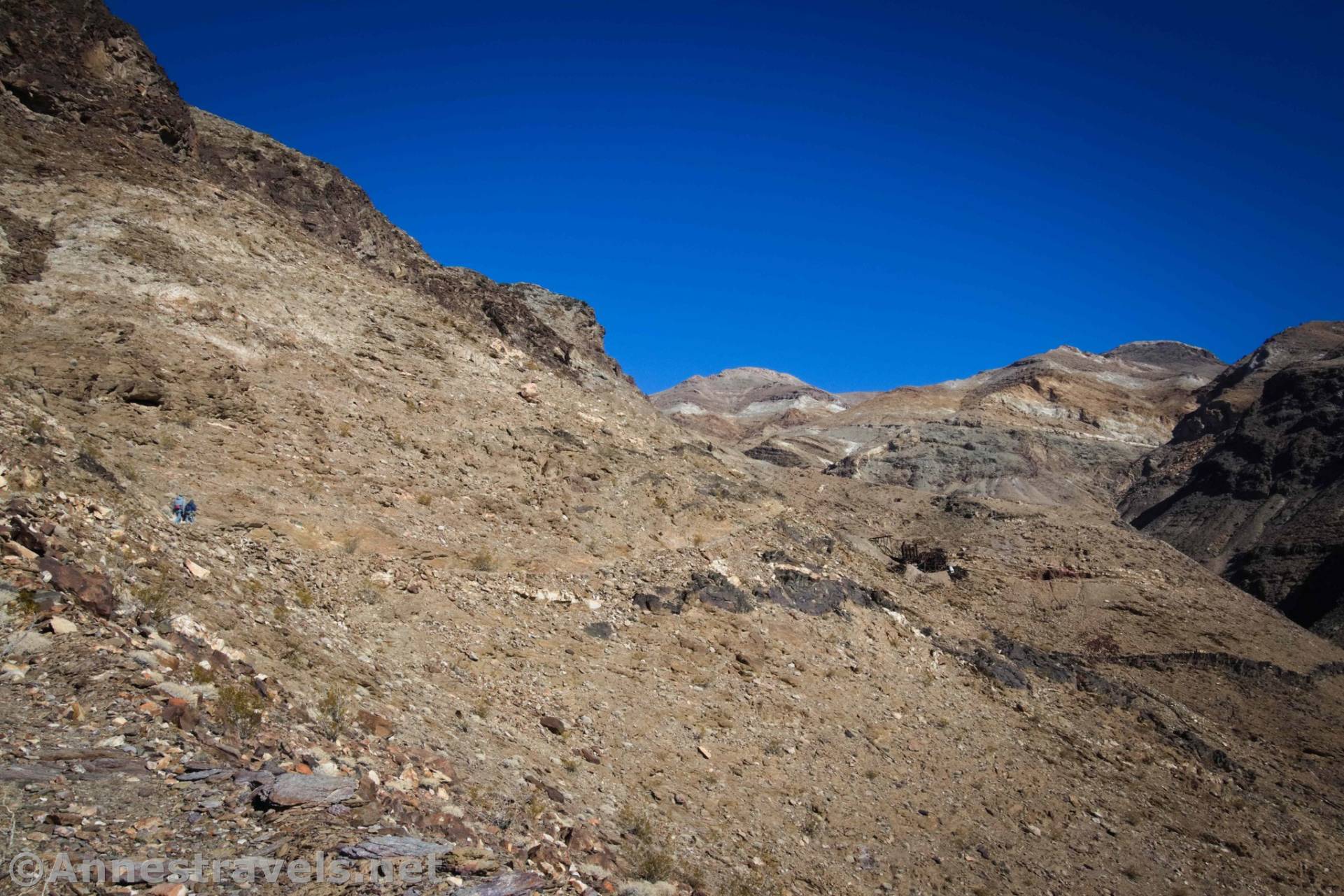 Hiking up to the Keane Wonder Mine, Death Valley National Park, California