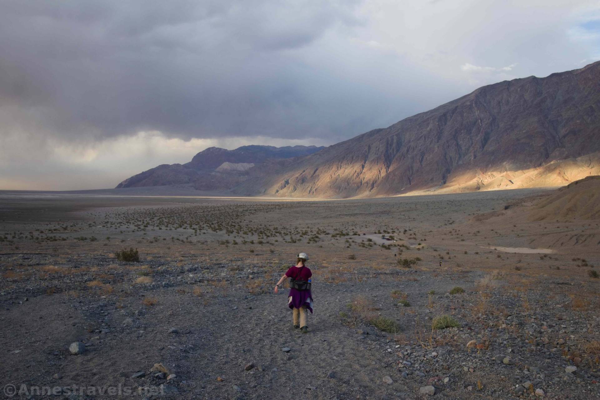 Hiking back down from Sidewinder Canyon, Death Valley National Park, California