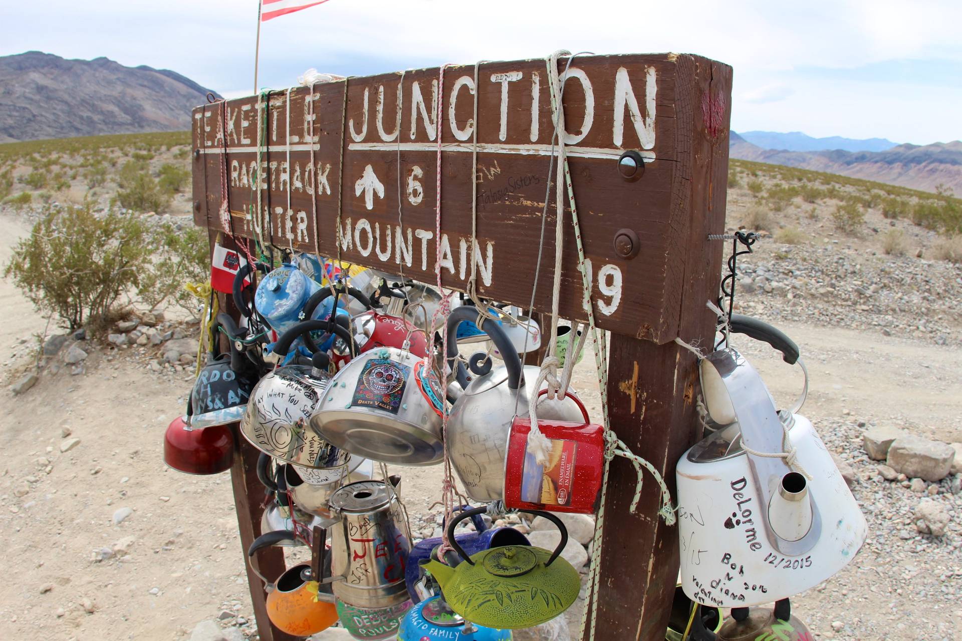 Teakettle Junction on the Racetrack Road, Death Valley National Park, California