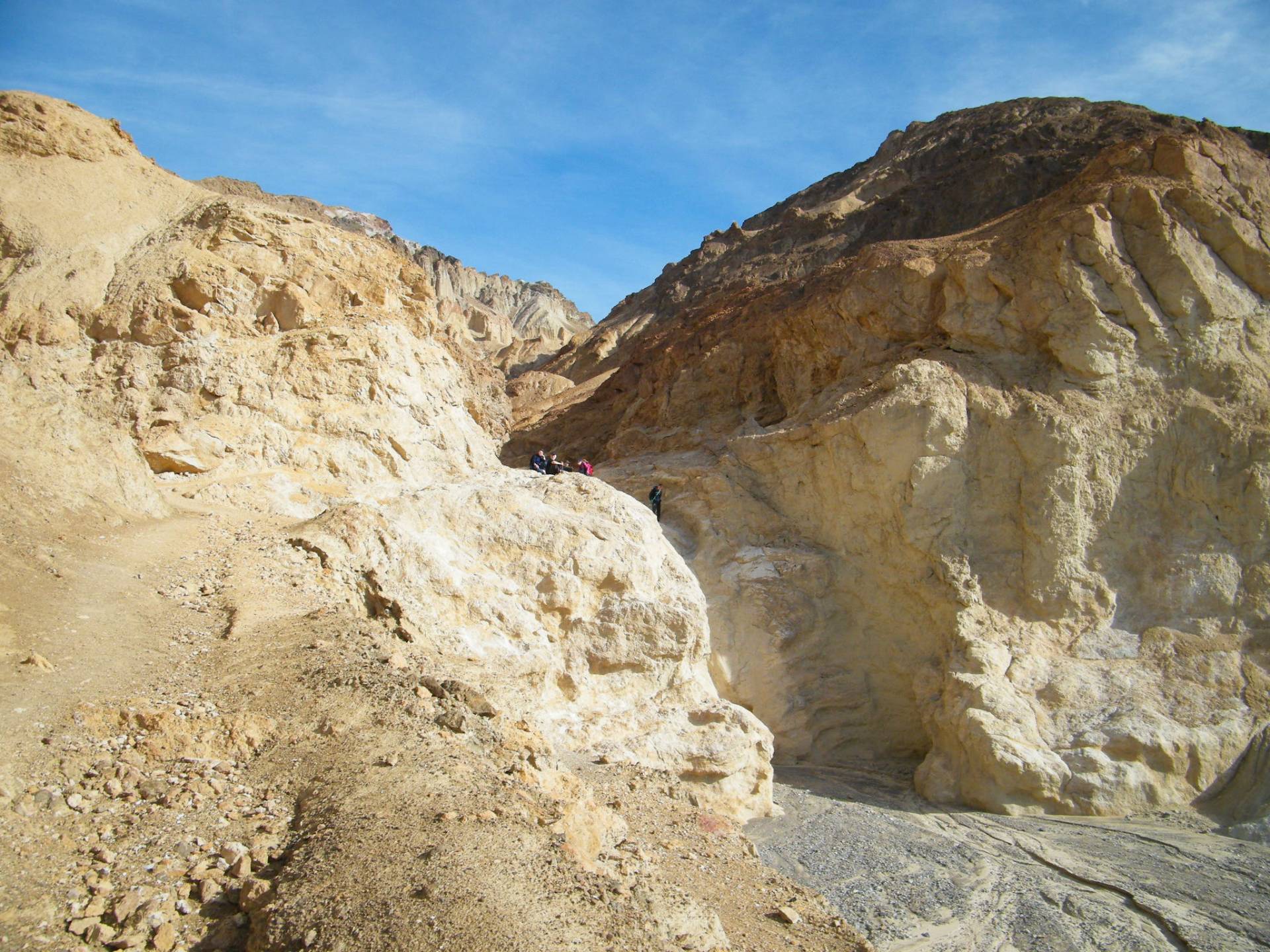 The large dryfall in Gower Gulch, Death Valley National Park, California