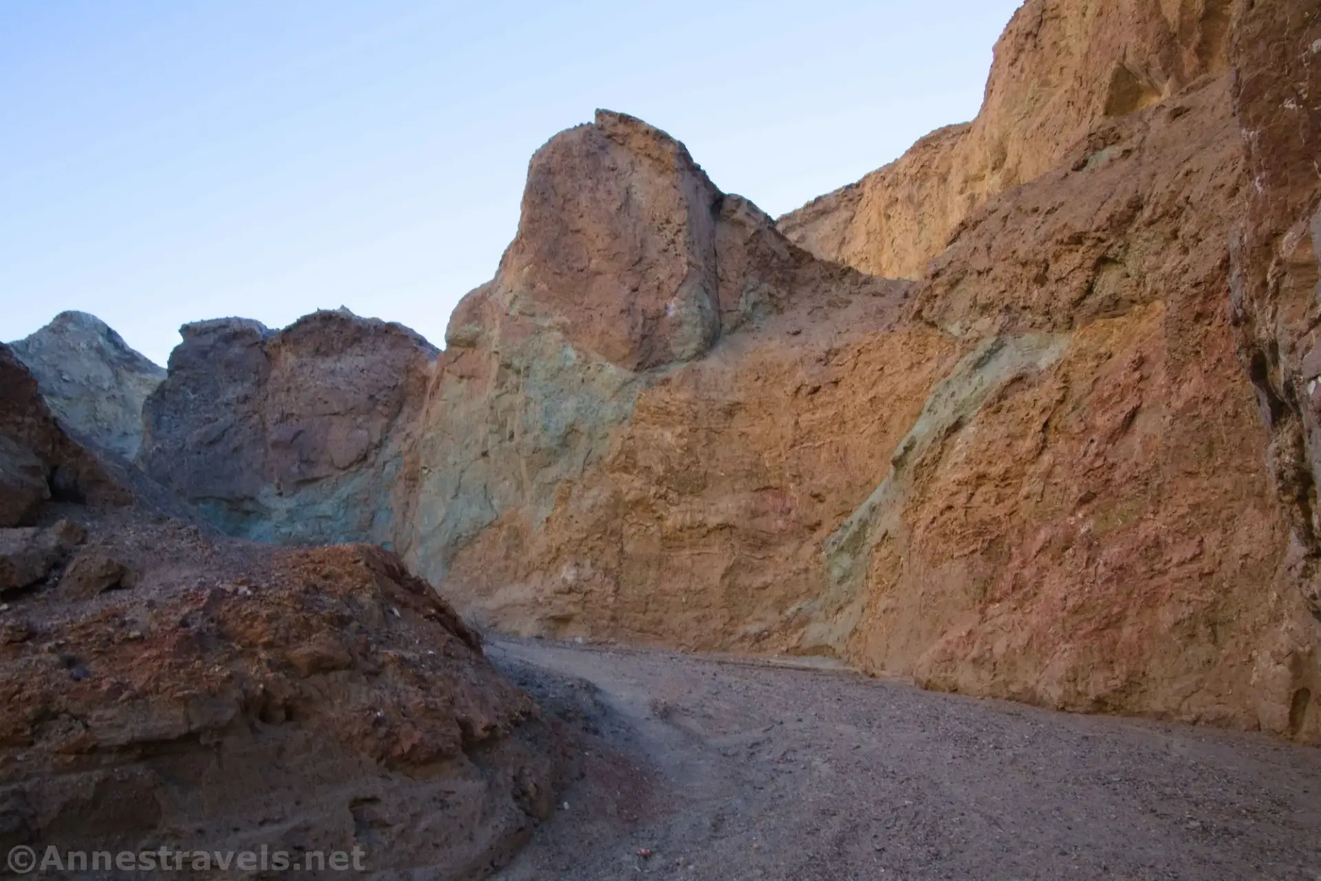 Colorful walls in Desolation Canyon, Death Valley National Park, California