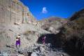Hiking up the main Sidewinder Canyon, Death Valley National Park, California