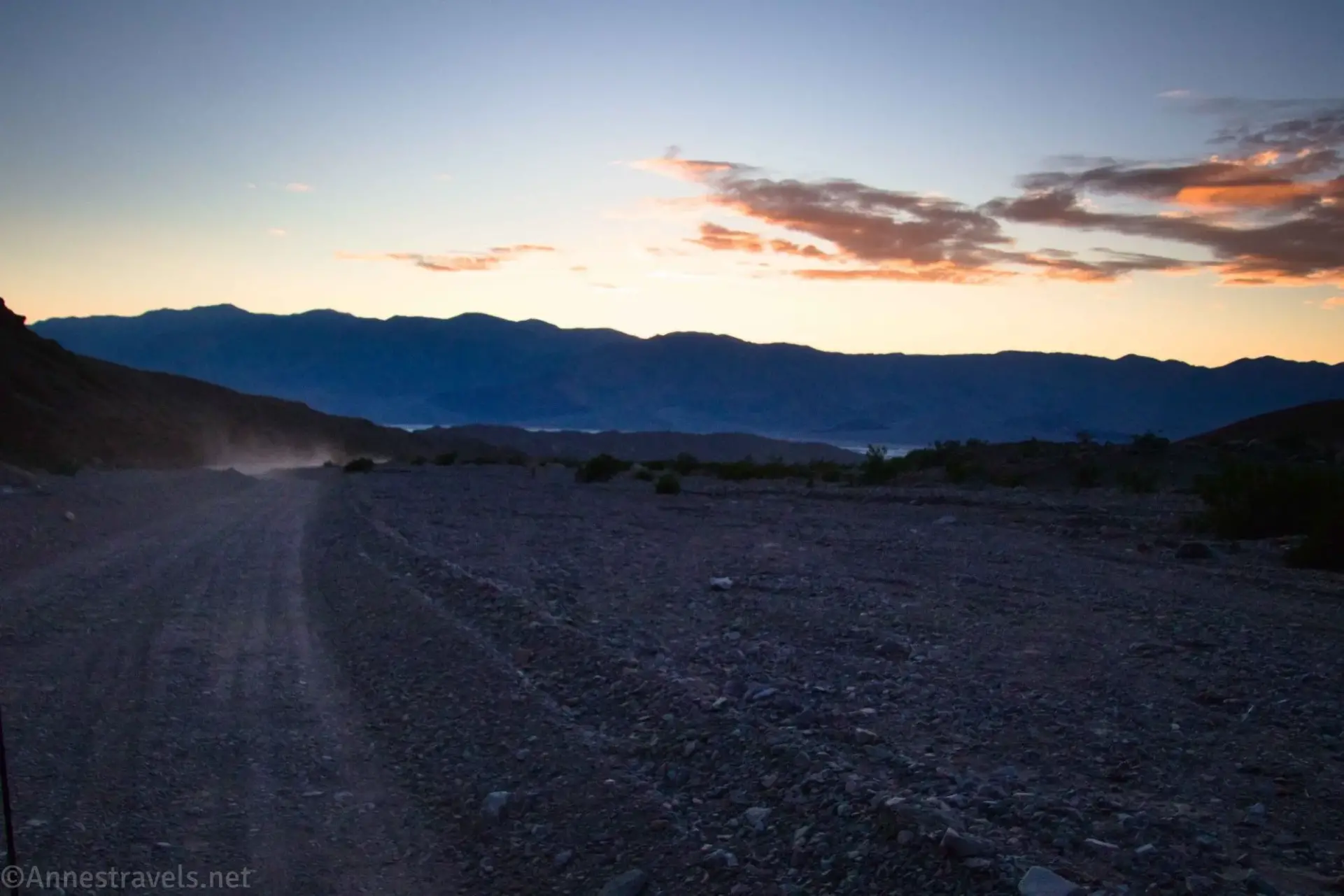 Sunset from the Echo Canyon Road, Death Valley National Park, California