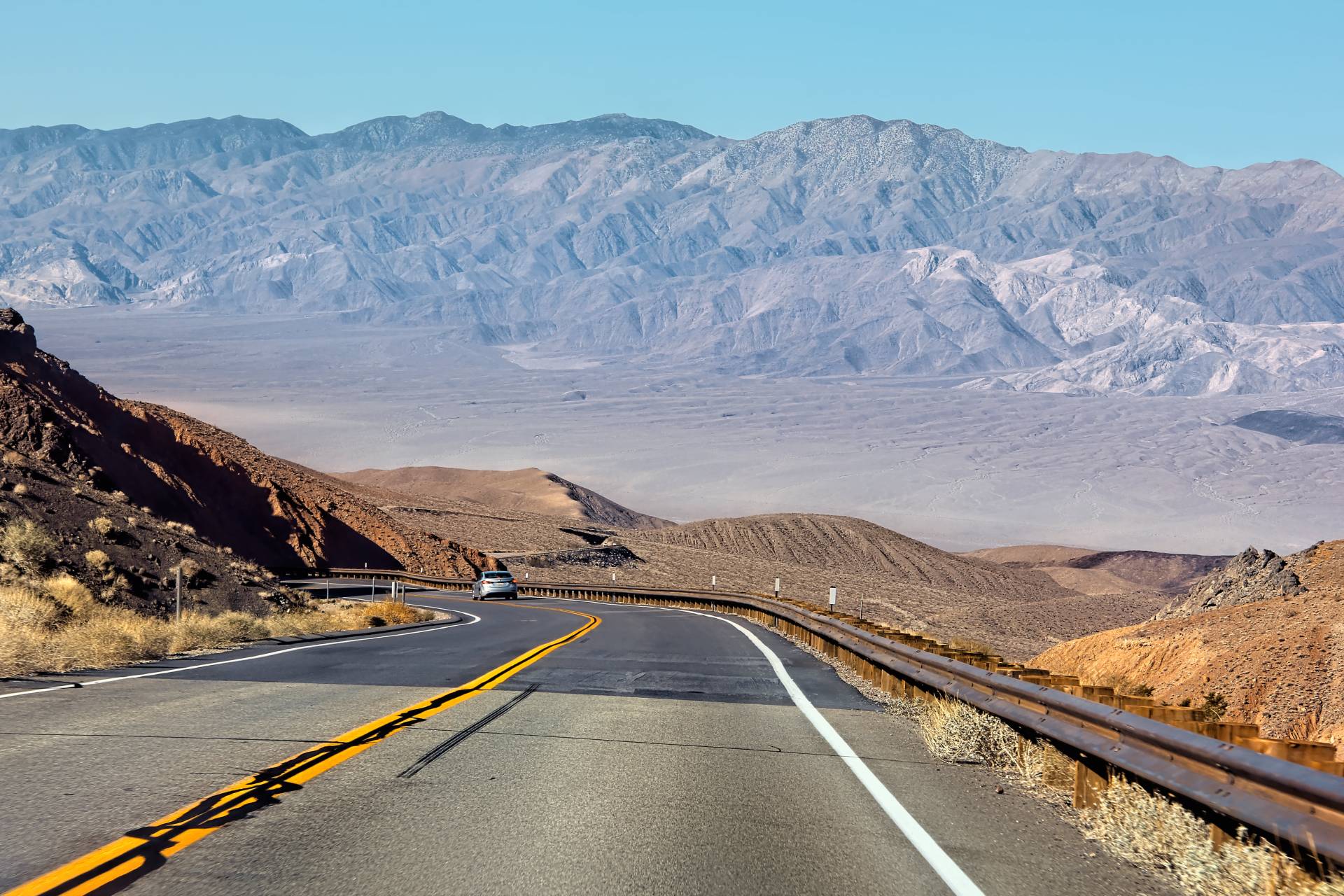 The road into Panamint Valley, Death Valley National Park, California