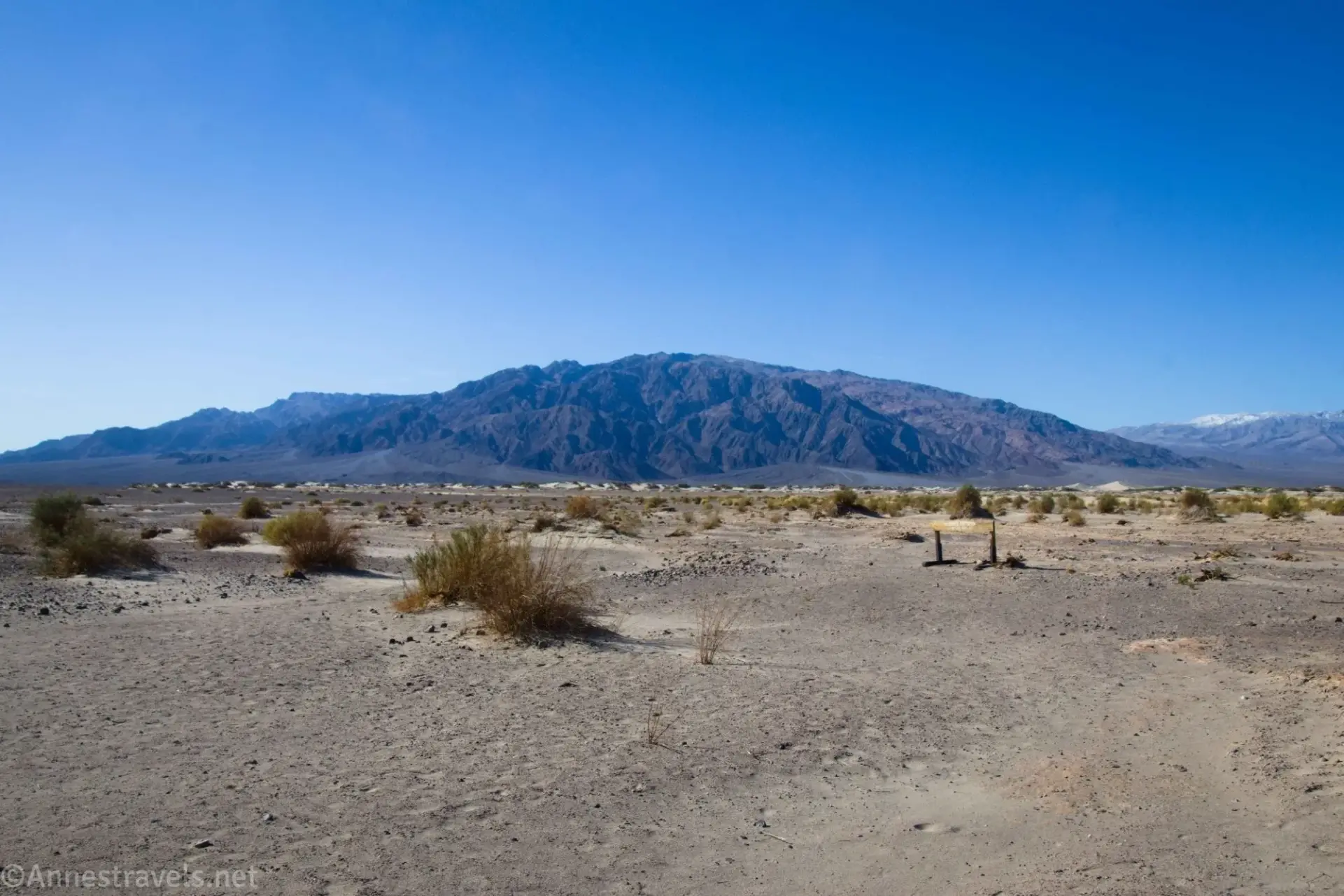 The Panamint Mountains from the Historic Stovepipe Well, Death Valley National Park, California