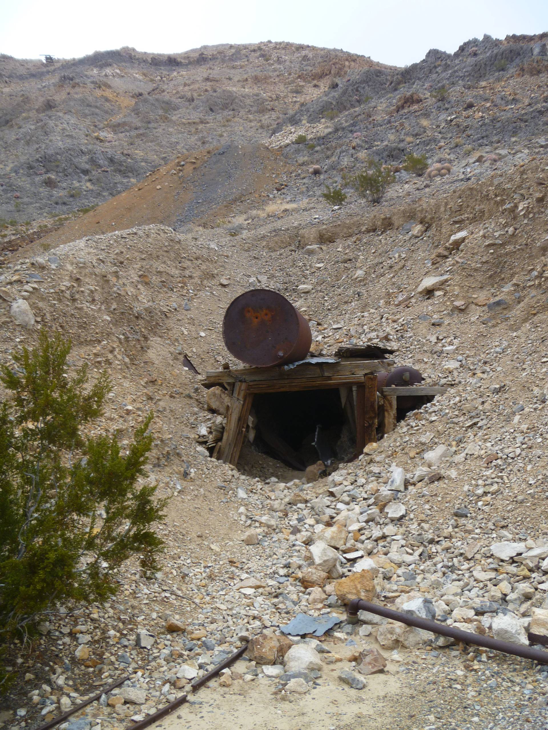 Tunnel at the Ubehebe Lead Mine, Death Valley National Park, California