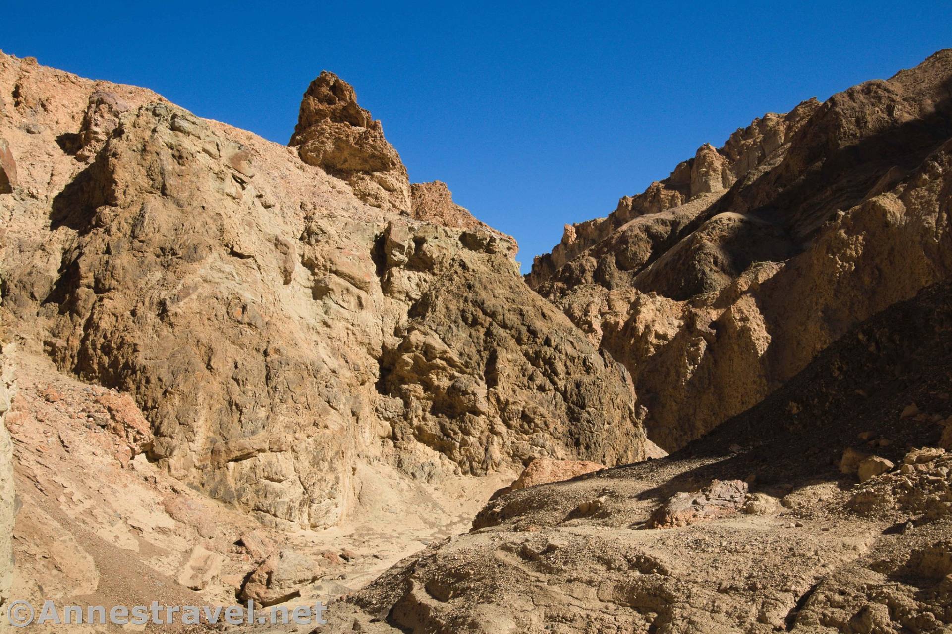 Rock formations in 20 Mule Team Canyon, Death Valley National Park, California