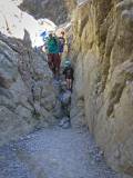 Dryfall scramble in Gower Gulch, Death Valley National Park, California