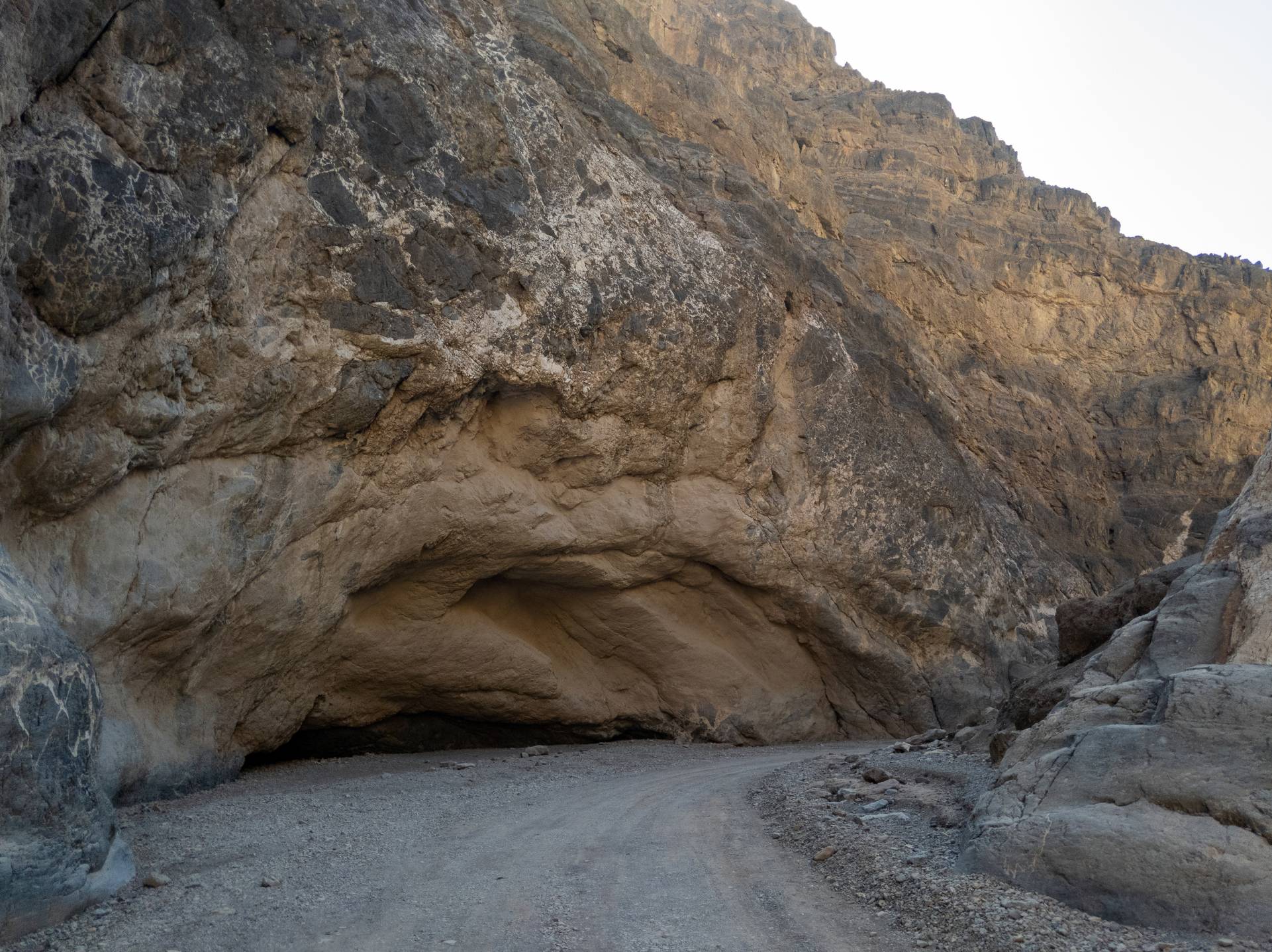 Driving down Titus Canyon, Death Valley National Park, California