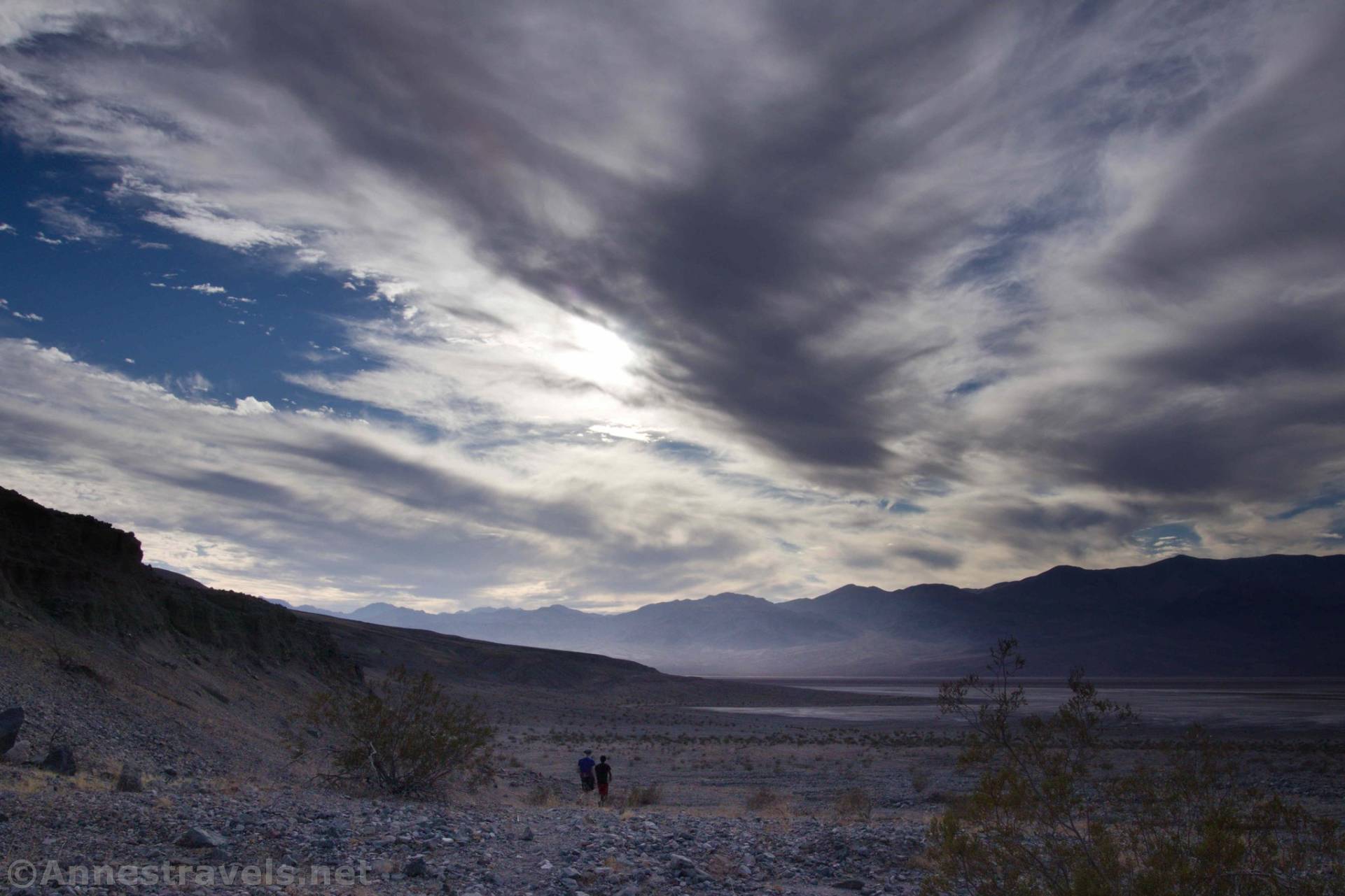 Hiking back from Willow Canyon, Death Valley National Park, California