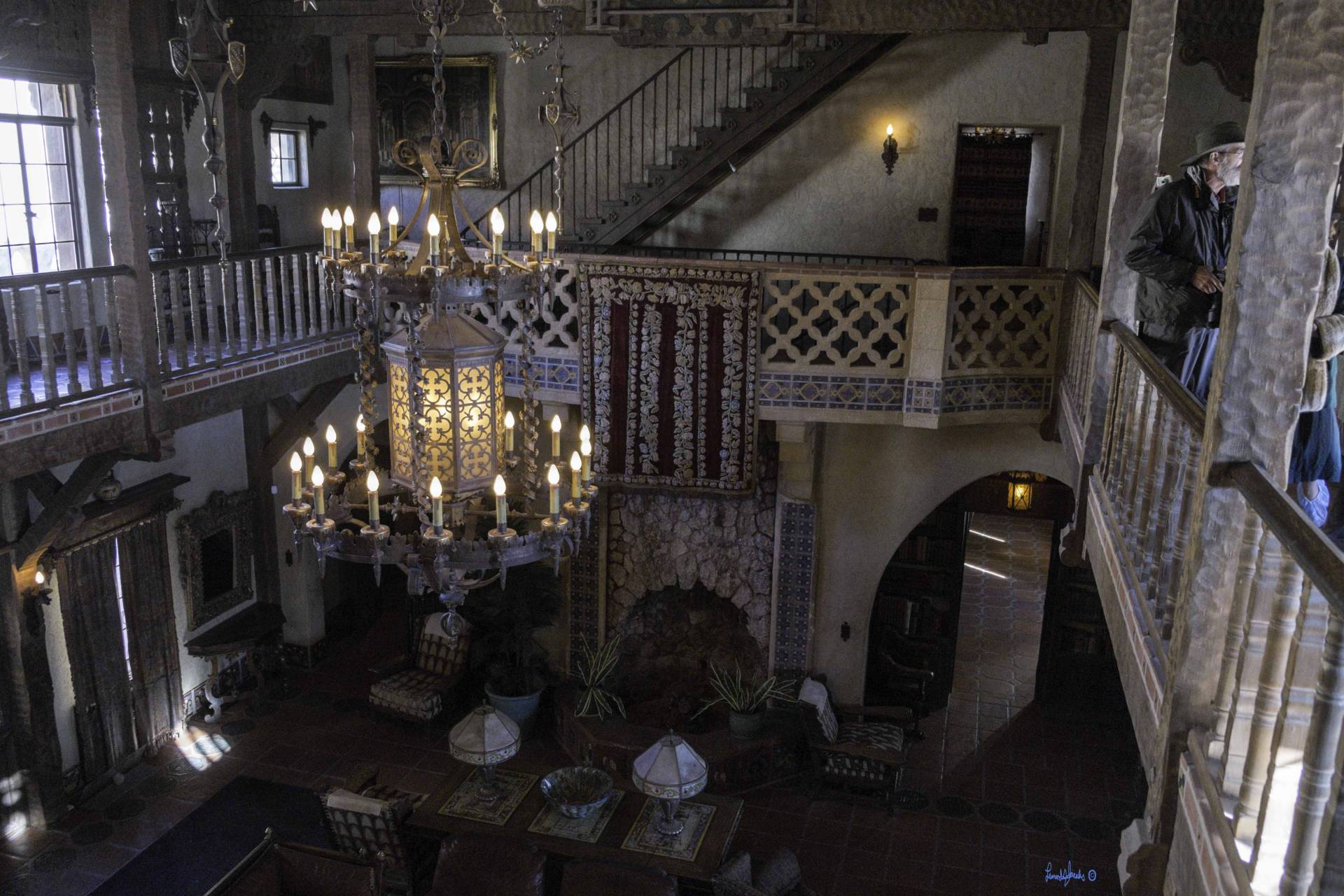 The balcony of Scotty's Castle, Death Valley National Park, California