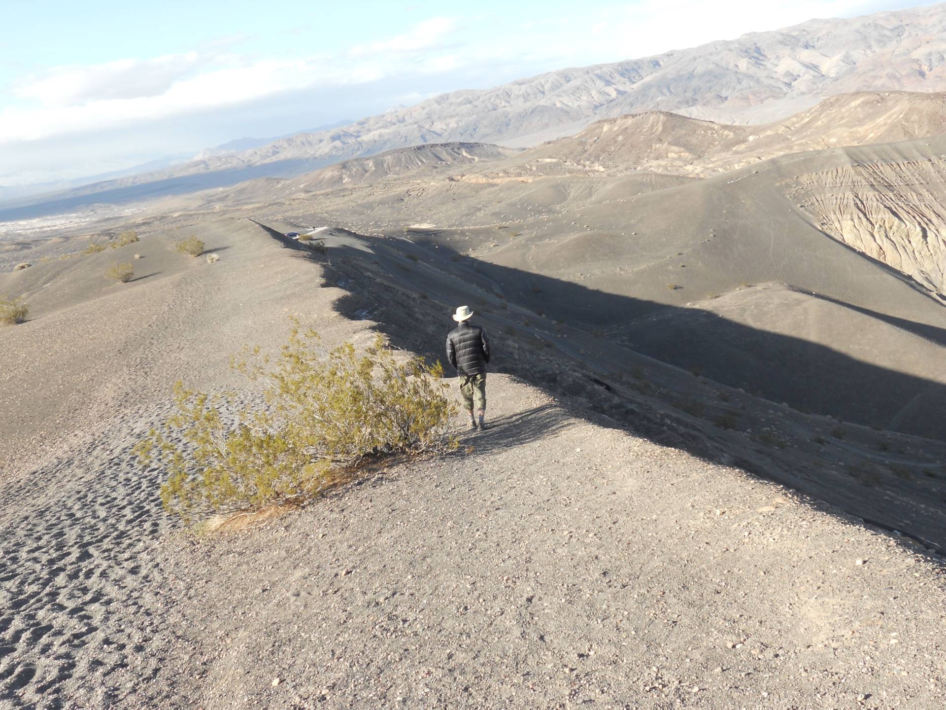 Hiking around Little Hebe Crater, Death Valley National Park, California