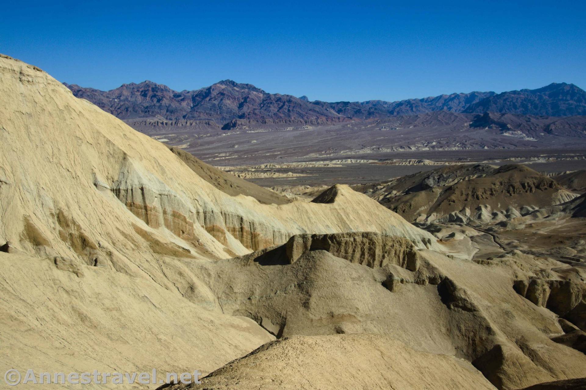 Corkscrew Canyon from 20 Mule Team Canyon, Death Valley National Park, California