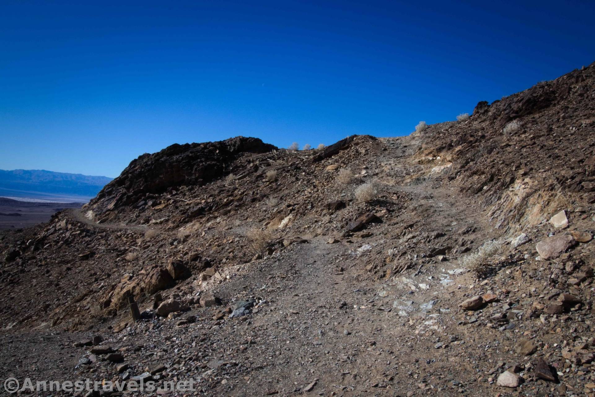 Trail junction near the Keane Wonder Mill, Death Valley National Park, California