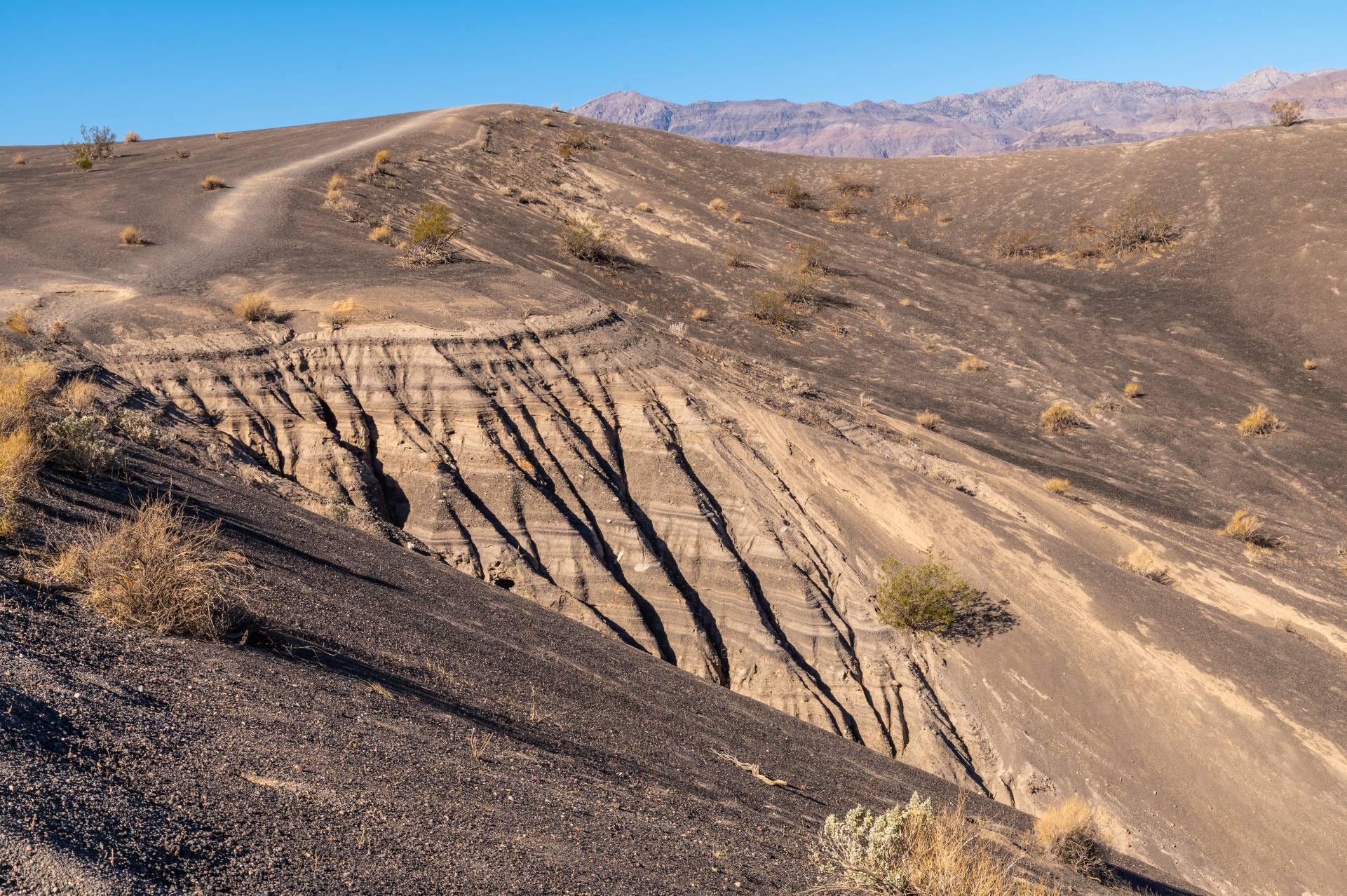 Trail on Ubehebe Crater, Death Valley National Park, California