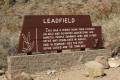 Leadfield Sign on the Titus Canyon Road, Death Valley National Park, California