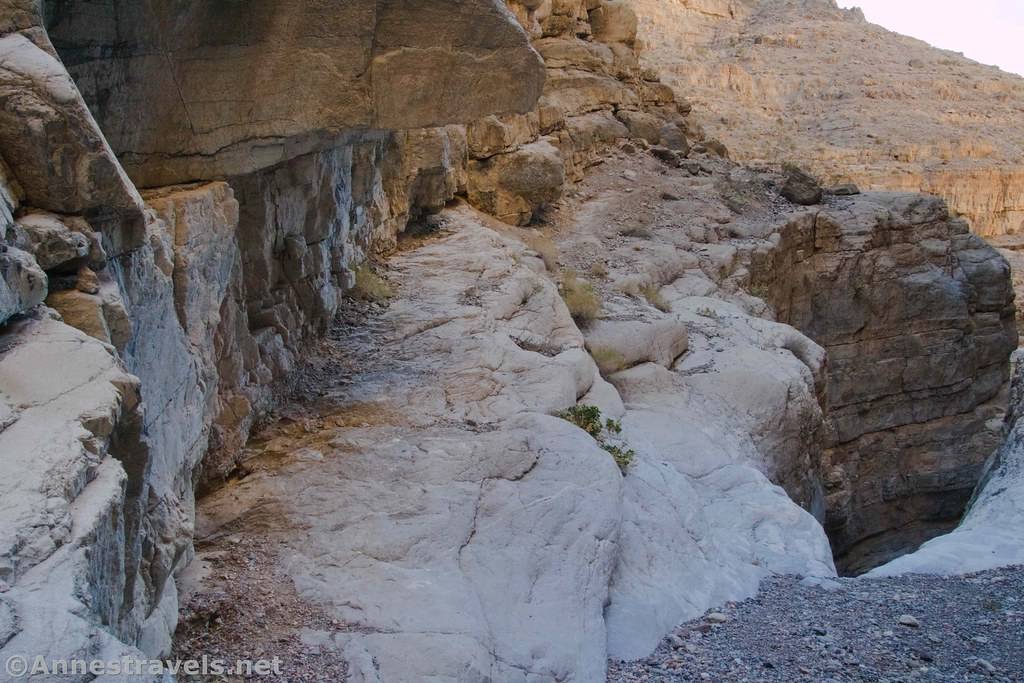 Shelf into Upper Fall Canyon, Death Valley National Park, California