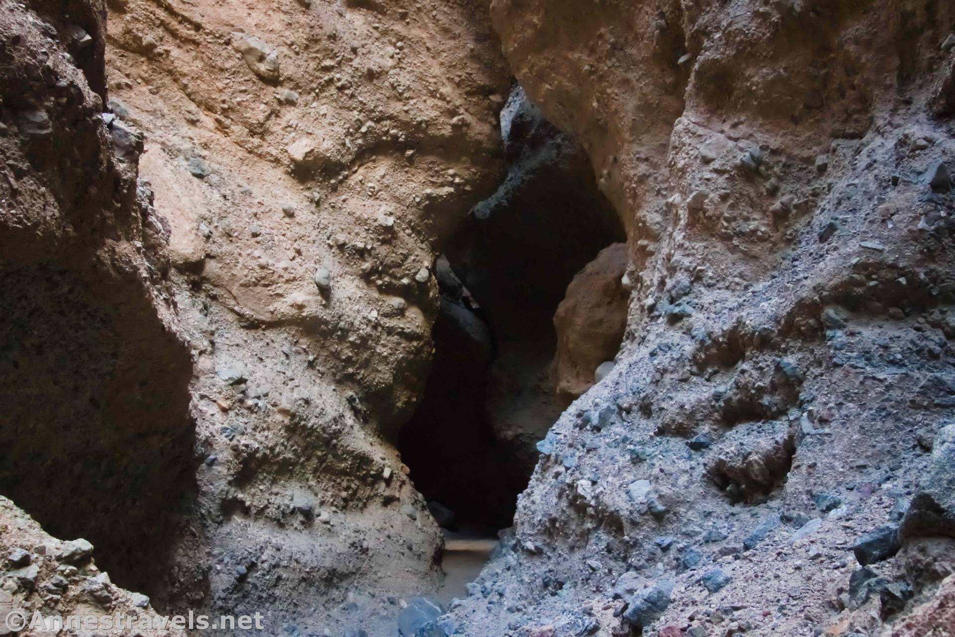 Entrance to Sidewinder Canyon Slot 4, Death Valley National Park, California