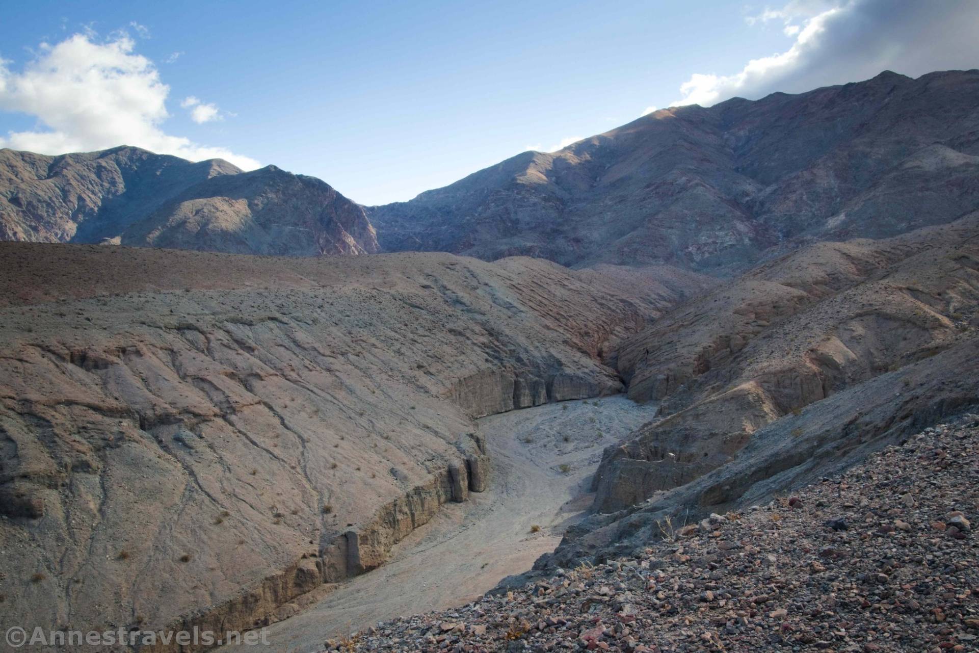 Sidewinder Canyon from above Slot 5, Death Valley National Park, California