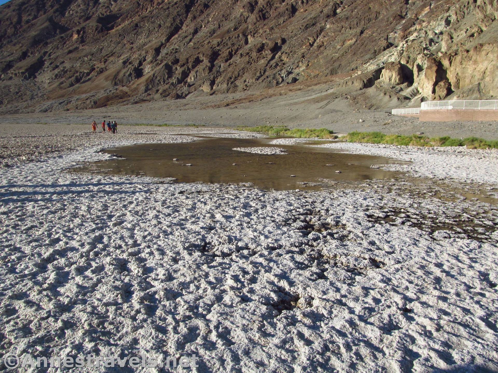 Water in Badwater Basin, Death Valley National Park, California