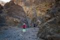 Hiking up the narrows of Willow Canyon, Death Valley National Park, California