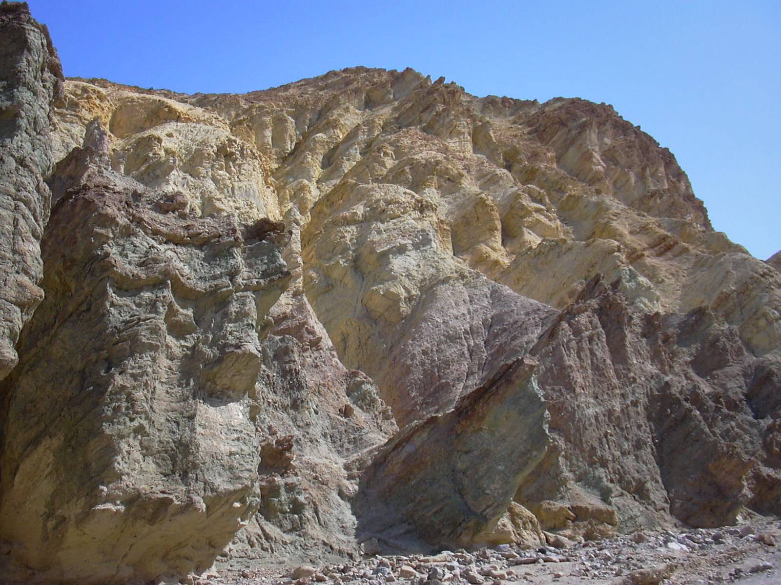 Cliffs in Gower Gulch, Death Valley National Park, California