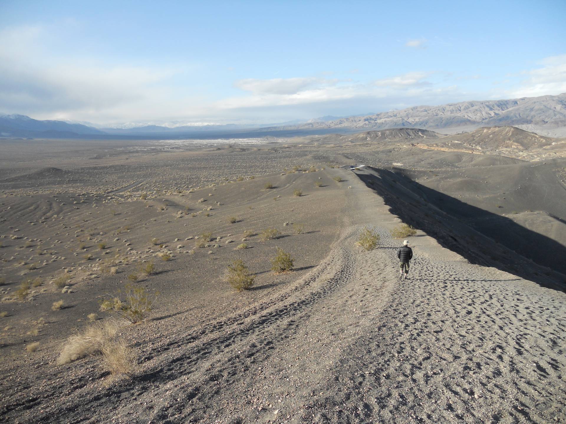 Hiking around Little Hebe Crater, Death Valley National Park, California